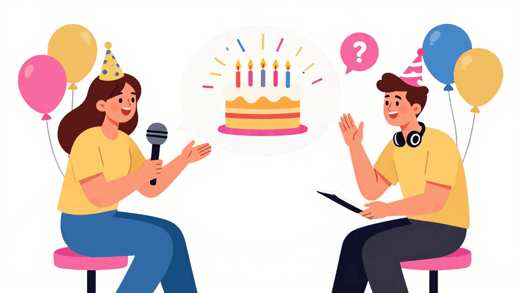 Interview mit Tobias über seinen Geburtstag