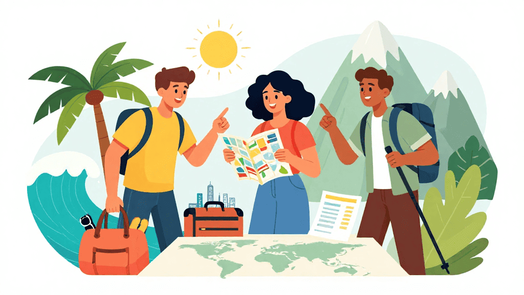 Urlaubspläne und Reisen