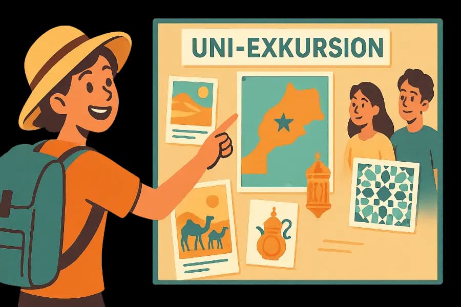 Illustration for MA1: Nachfrage zur Exkursion nach Marokko