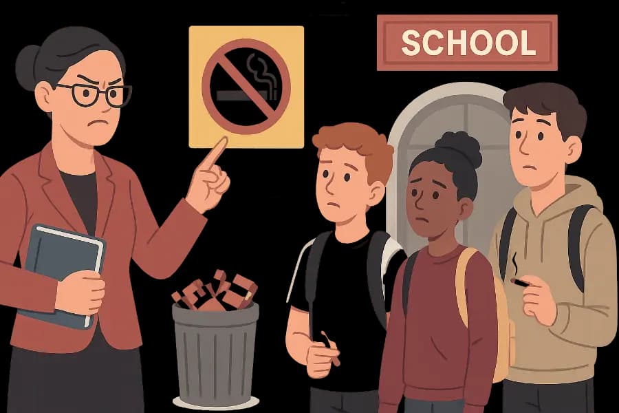 Illustration for MA3: Rauchen an deutschen Schulen