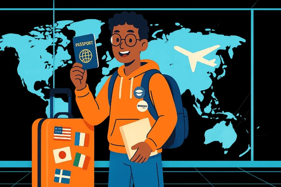 Illustration for MA3: Auslandsstudium