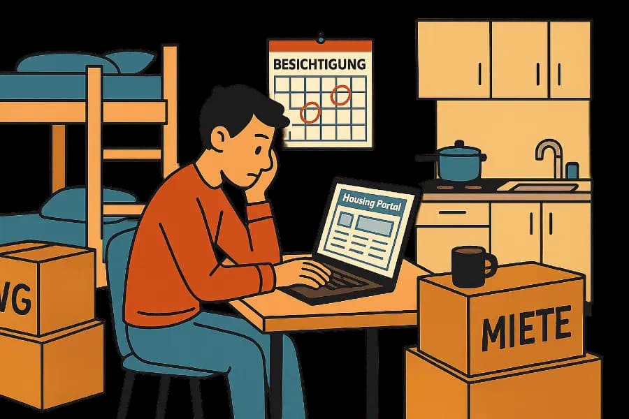 Illustration for MA3: Wohnungssituation der deutschen Studenten