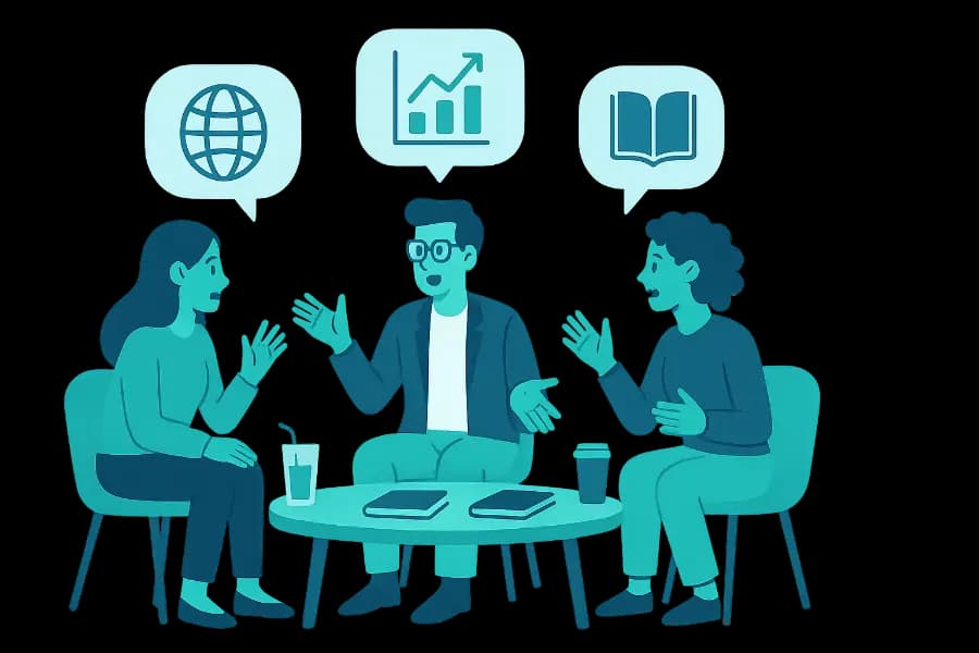 Illustration for MA4: Über ein Thema diskutieren