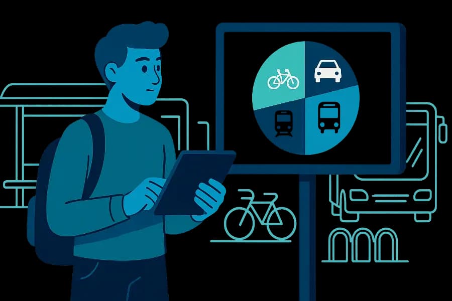 Illustration for MA6: Verkehrsmittelnutzung in Deutschland