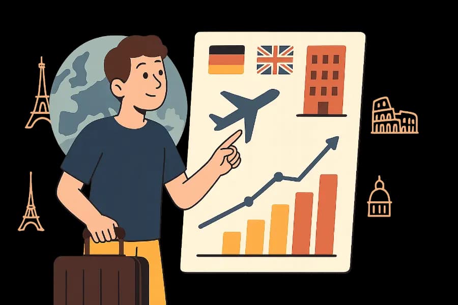 Illustration for MA6: Entwicklung des Tourismus in Europa