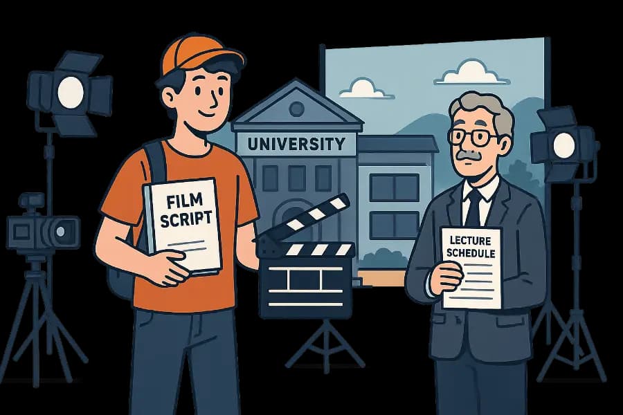 Illustration for MA7: Nebenrolle im Film während des Semesters?