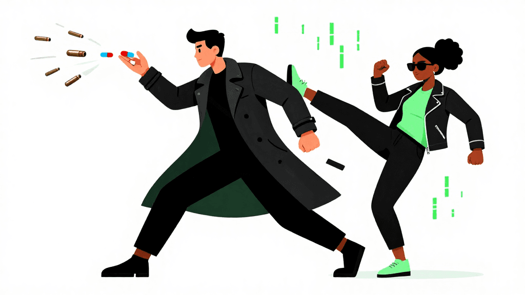 Matrix – Simulation, Ledermäntel und Kung Fu